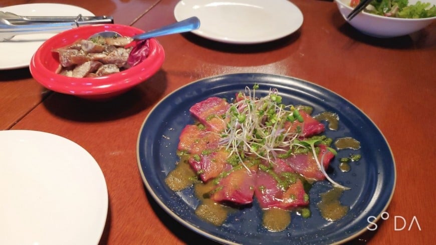 料理　キンピラ　カルパッチョ